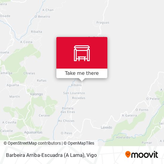 Barbeira Arriba-Escuadra (A Lama) map