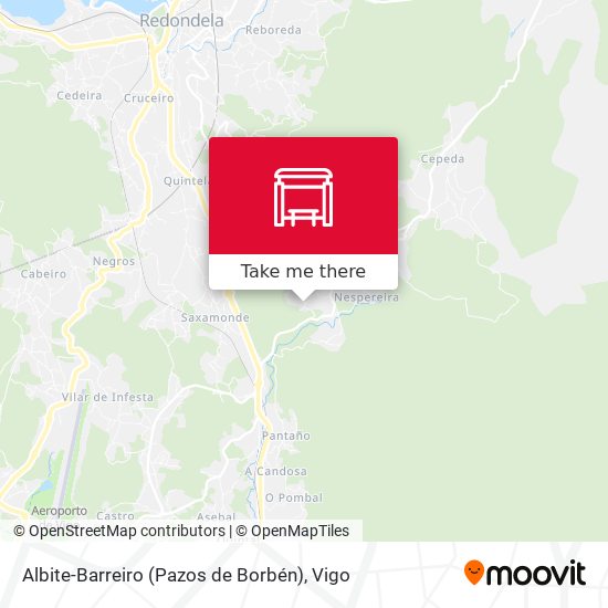 Albite-Barreiro (Pazos de Borbén) map