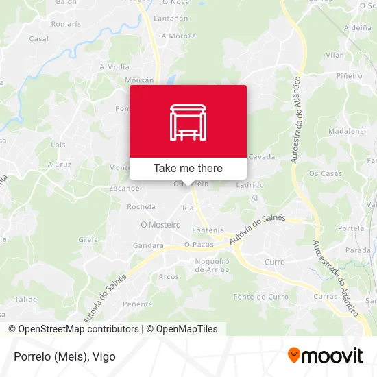 Porrelo (Meis) map