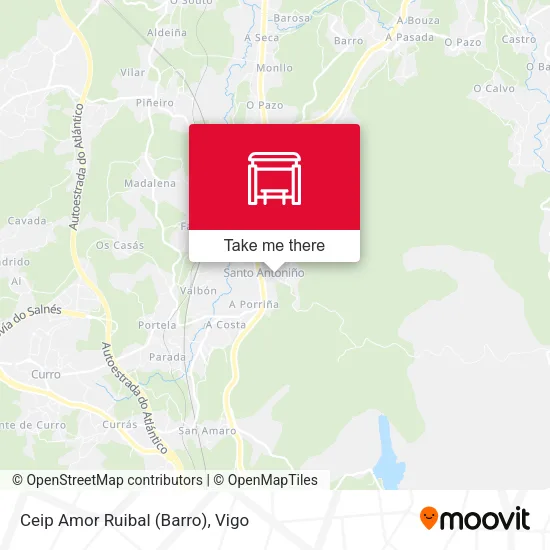 mapa Ceip Amor Ruibal (Barro)