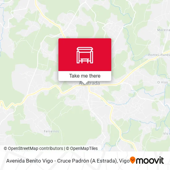 mapa Avenida Benito Vigo - Cruce Padrón (A Estrada)