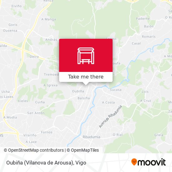 Oubiña (Vilanova de Arousa) map