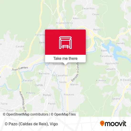 O Pazo (Caldas de Reis) map