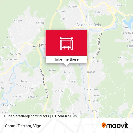 Chaín (Portas) map