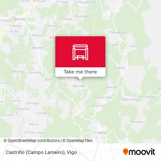 Castriño (Campo Lameiro) map