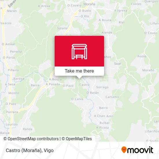 Castro (Moraña) map