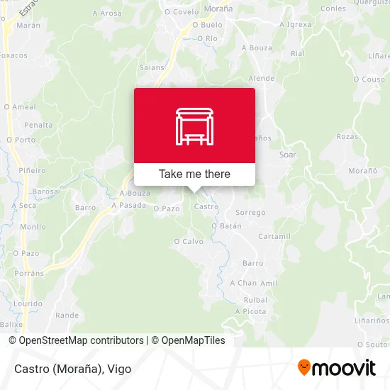 Castro (Moraña) map