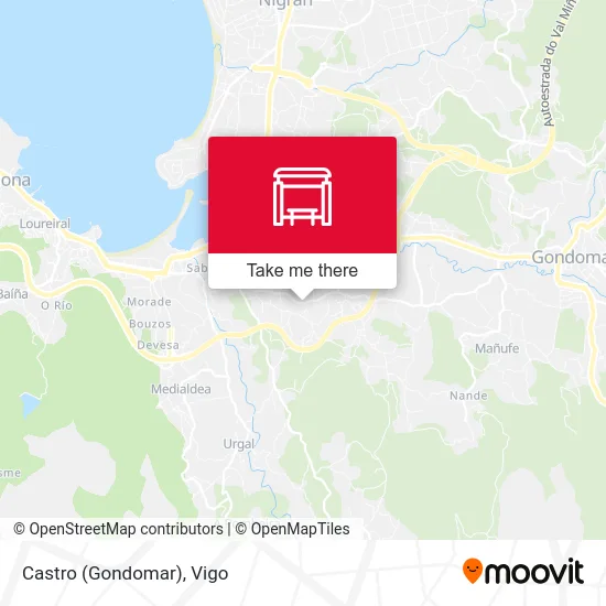 Castro (Gondomar) map