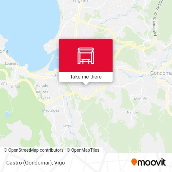Castro (Gondomar) map