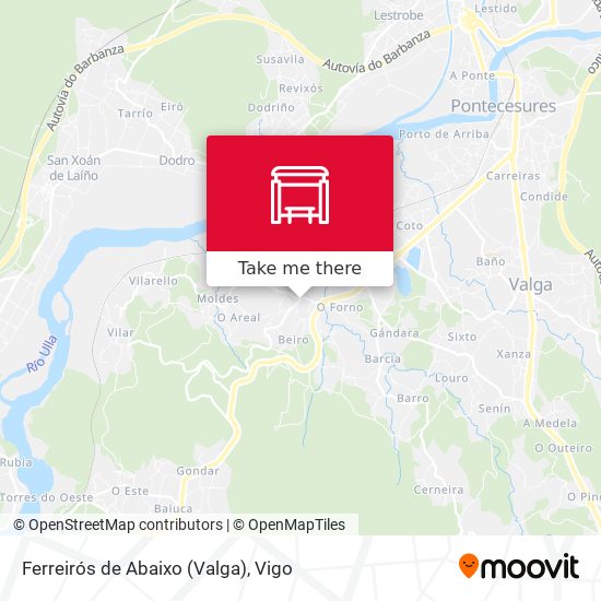 Ferreirós de Abaixo (Valga) map