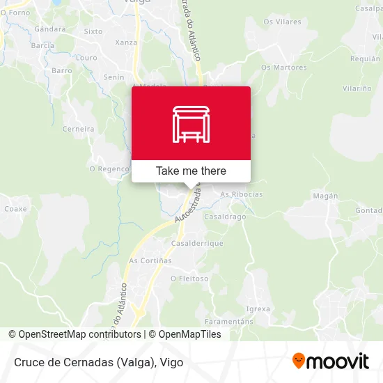 Cruce de Cernadas (Valga) map