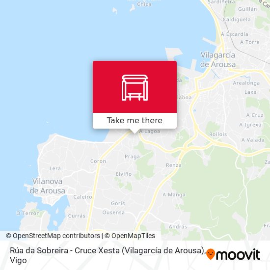 Rúa da Sobreira - Cruce Xesta (Vilagarcía de Arousa) map