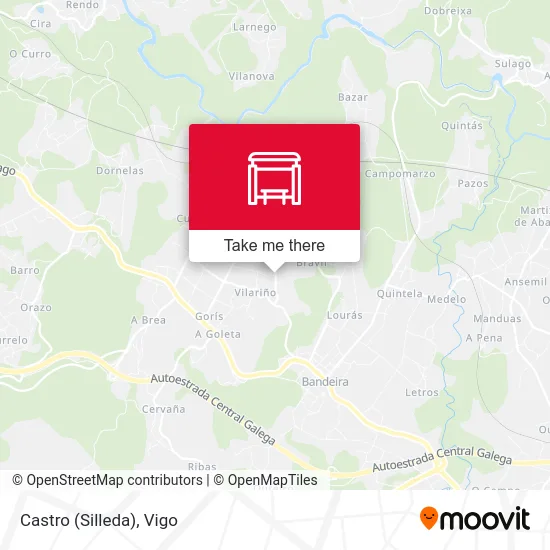 Castro (Silleda) map