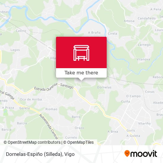 Dornelas-Espiño (Silleda) map