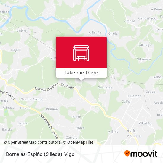 Dornelas-Espiño (Silleda) map