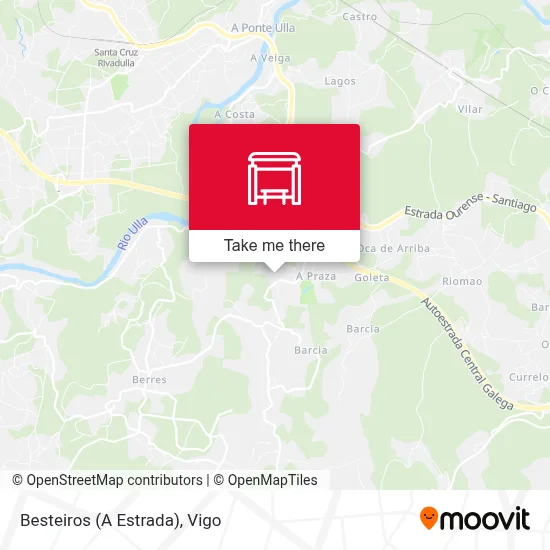 Besteiros (A Estrada) map