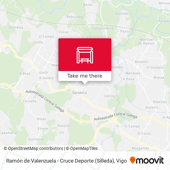 Ramón de Valenzuela - Cruce Deporte (Silleda) map