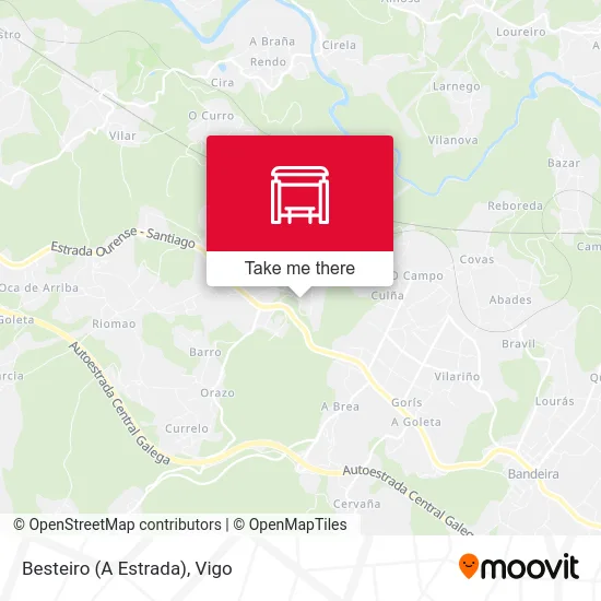 Besteiro (A Estrada) map