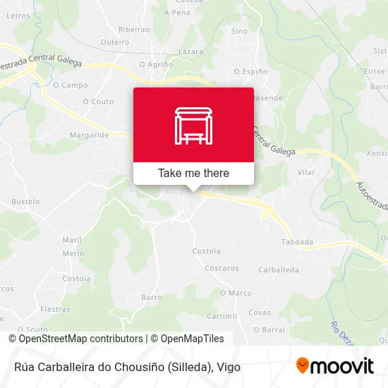 Rúa Carballeira do Chousiño (Silleda) map