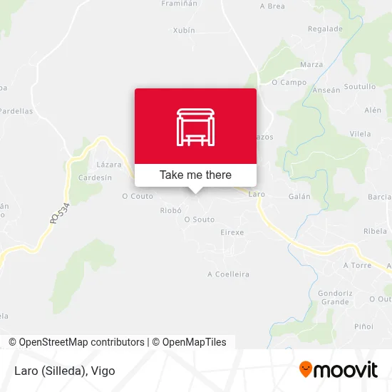 Laro (Silleda) map