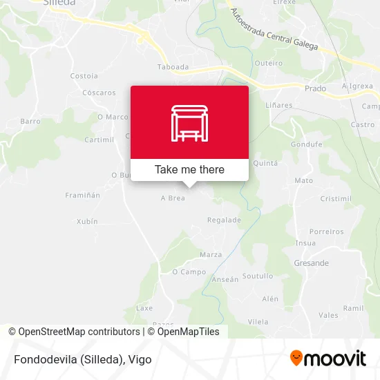 Fondodevila (Silleda) map