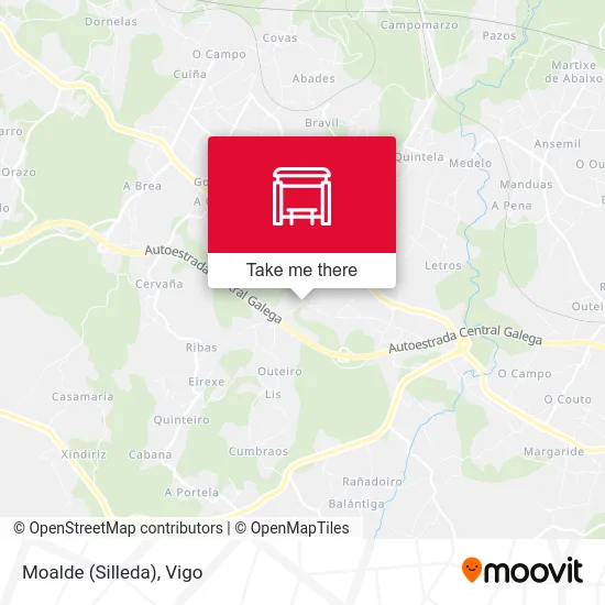 Moalde (Silleda) map