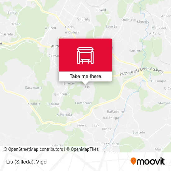 Lis (Silleda) map