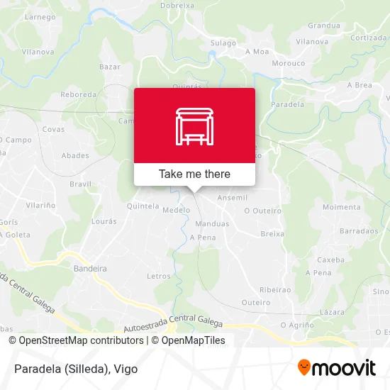 Paradela (Silleda) map