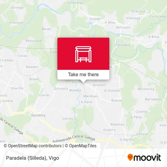 Paradela (Silleda) map
