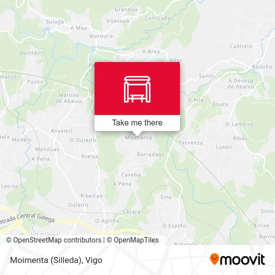 Moimenta (Silleda) map