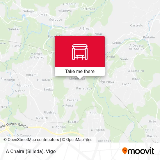 A Chaira (Silleda) map