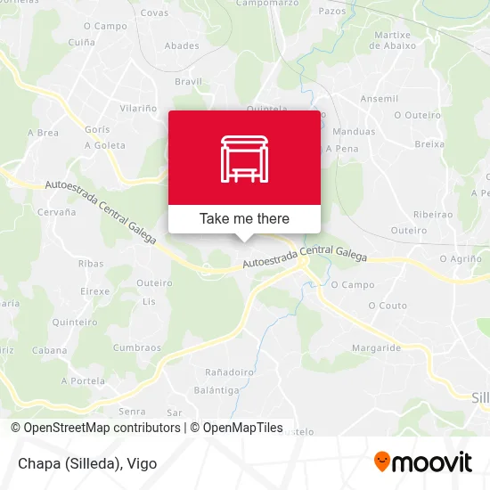 Chapa (Silleda) map