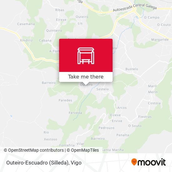 Outeiro-Escuadro (Silleda) map