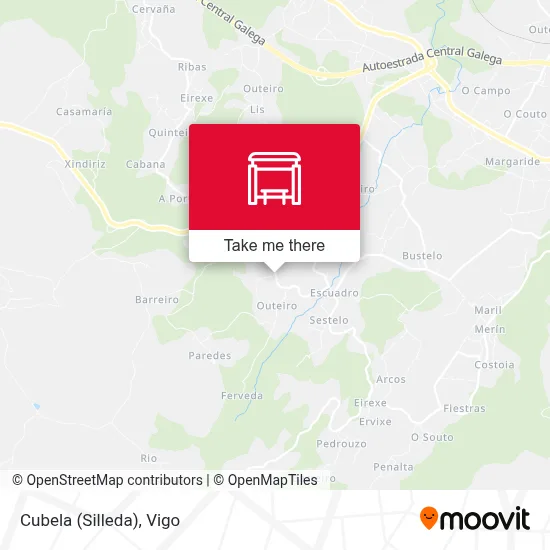 Cubela (Silleda) map
