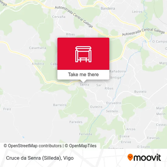 Cruce da Senra (Silleda) map