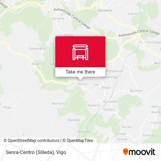 Senra-Centro (Silleda) map