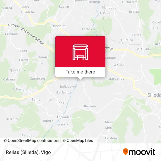 Rellas (Silleda) map