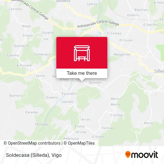 Soldecasa (Silleda) map