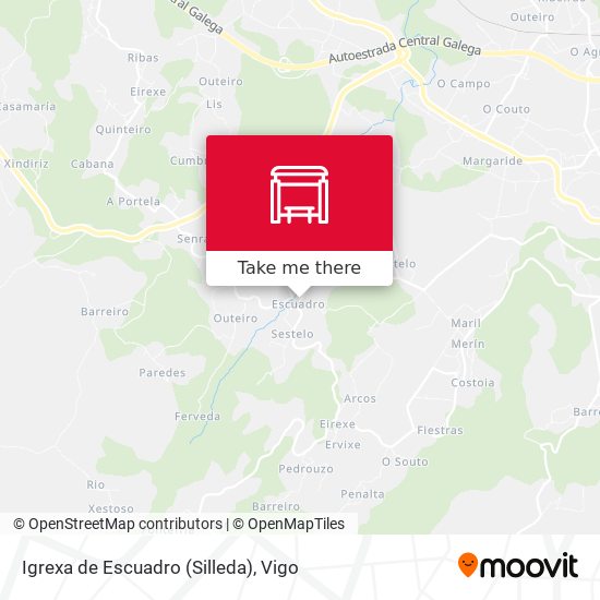 Igrexa de Escuadro (Silleda) map