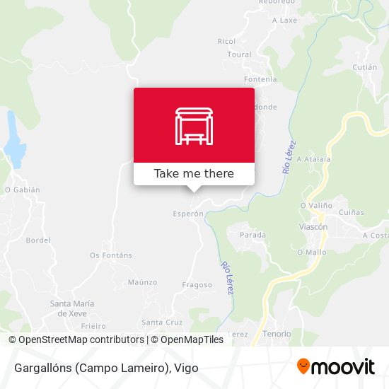 Gargallóns (Campo Lameiro) map