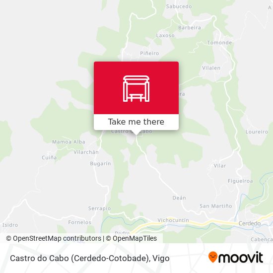 Castro do Cabo (Cerdedo-Cotobade) map