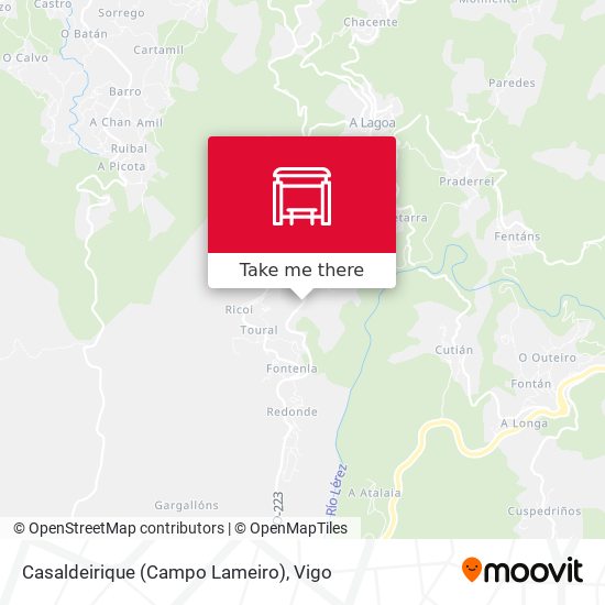 Casaldeirique (Campo Lameiro) map