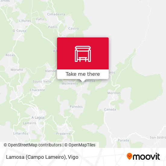 Lamosa (Campo Lameiro) map