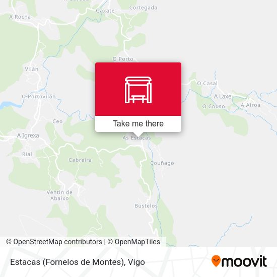 Estacas (Fornelos de Montes) map