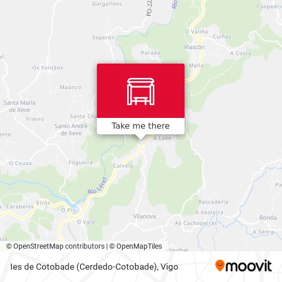 Ies de Cotobade (Cerdedo-Cotobade) map