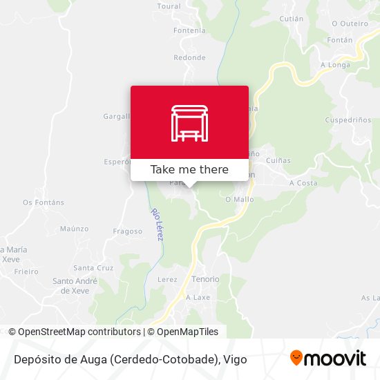 Depósito de Auga (Cerdedo-Cotobade) map