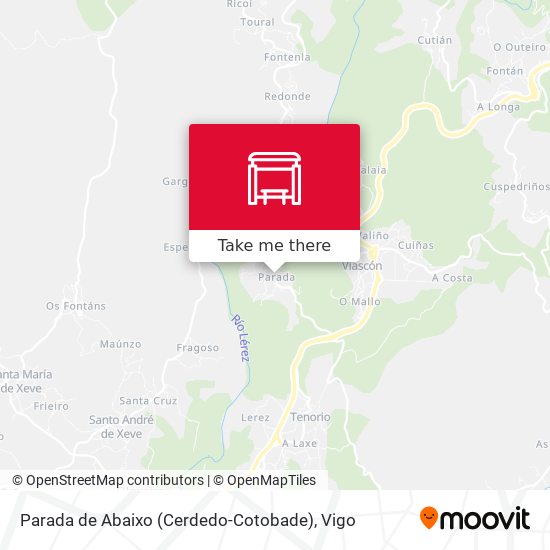 Parada de Abaixo (Cerdedo-Cotobade) map