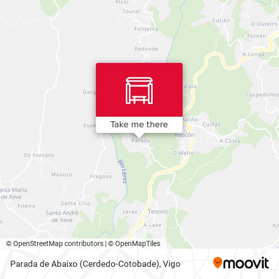 Parada de Abaixo (Cerdedo-Cotobade) map