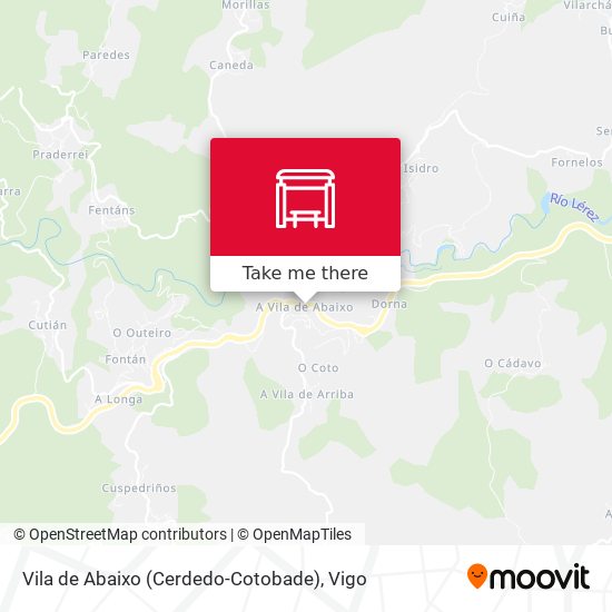 Vila de Abaixo (Cerdedo-Cotobade) map