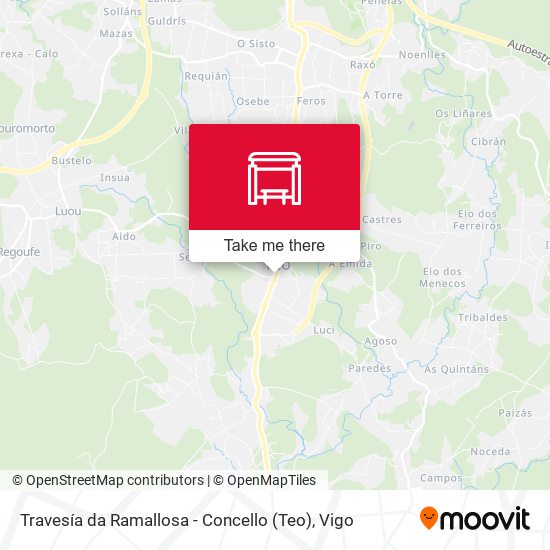 Travesía da Ramallosa - Concello (Teo) map